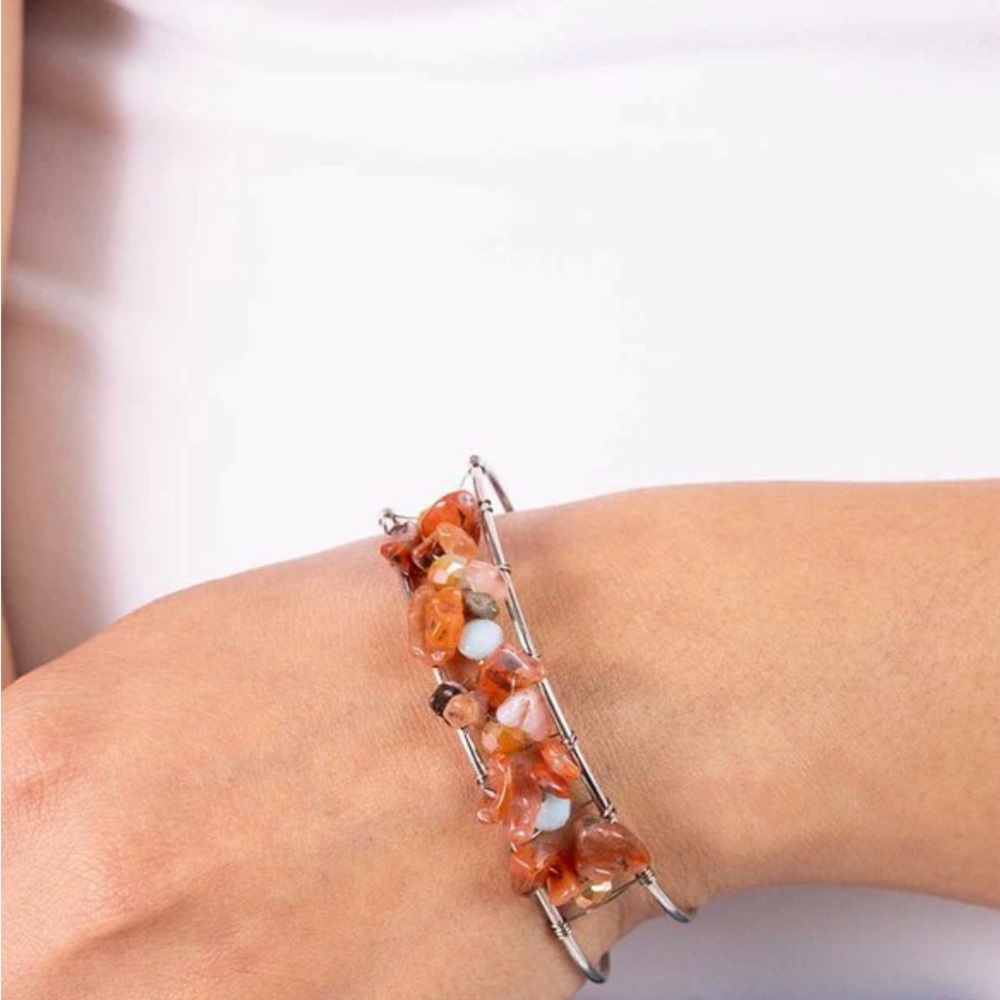 Handcrafted Headliner - Orange Bracelet